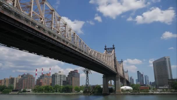 Niesamowity Upływ Czasu Przedmieściach Nowego Jorku Piękny Słoneczny Dzień — Wideo stockowe