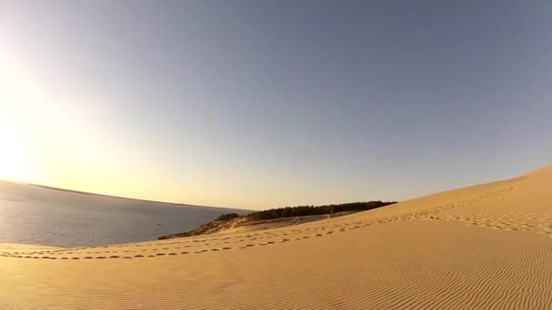 Dune Pilat Východně Francie — Stock video