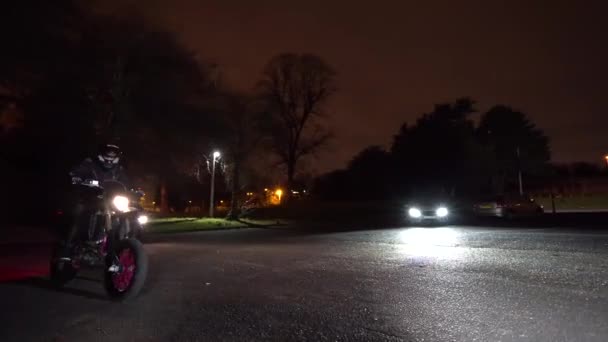 London Motorbike Burn Out Wheelie Music Video Video Filmed Stable — Αρχείο Βίντεο