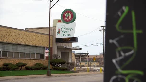 Bairro Industrial Lado Sul Chicago Fábricas Fábricas Placas Docas Carga — Vídeo de Stock