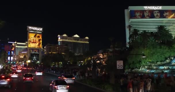 Las Vegas Strip Záběry Řízení Pásu — Stock video