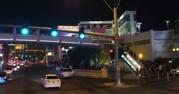 Las Vegas Strip Filmati Guida Della Striscia — Video Stock