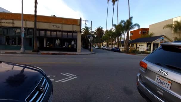 Time Lapse Slow Pan Abbot Kinney Tracking Activity Going — Vídeo de stock