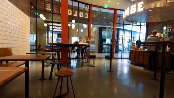 Time Lapse Café Artesanal Com Clientes — Vídeo de Stock