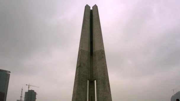 上海地区战争纪念馆落山时间 — 图库视频影像