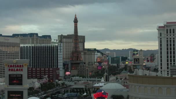 Pista Cronometragem Para Baixo Dia Noite Las Vegas Nevada — Vídeo de Stock