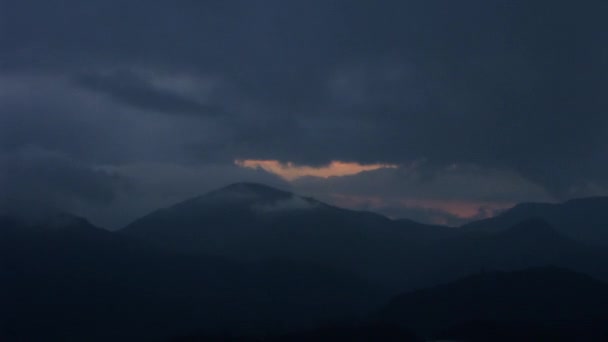 Timelapse Horské Krajiny Během Východu Slunce Cameron Highlands Malajsie — Stock video