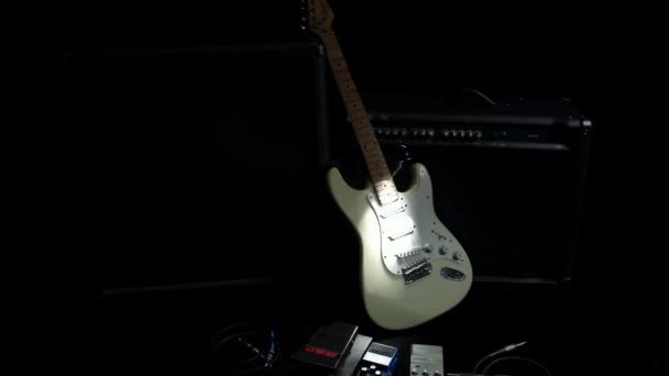 Timelapse Guitarra Eléctrica — Vídeo de stock