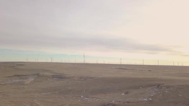 Meine Drohne Windmühlen Fliegen — Stockvideo