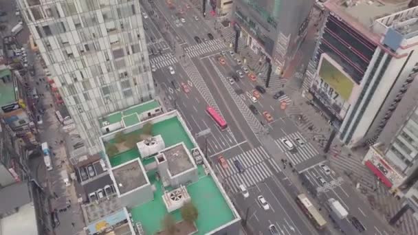 Couverture Par Drones Des Rues Sud Coréennes — Video