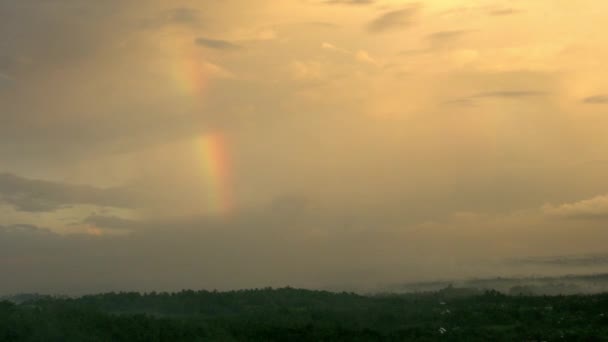 Timelapse Del Paisaje Durante Puesta Del Sol Lombok Indonesia — Vídeos de Stock