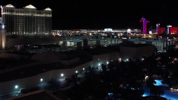 Timelapse Natten Landskap Rio Las Vegas Nevada — Stockvideo