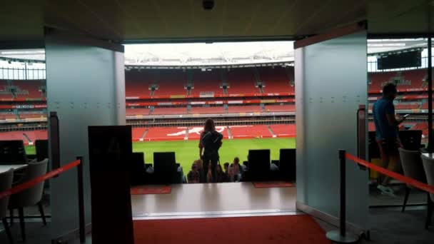 Entrando Arsenal Emirates Estádio Futebol Londres Inglaterra — Vídeo de Stock