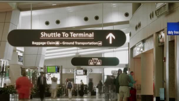 Timelapse Terminal Aeroporto Tampa Bay Florida — Vídeo de Stock