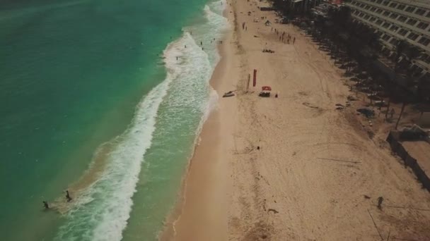 Widok Cancun Beach Działalności — Wideo stockowe