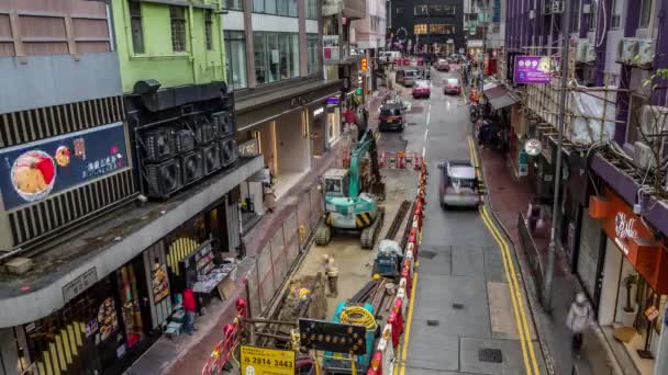 Timelapse Street Hong Kong Ázsia — Stock videók