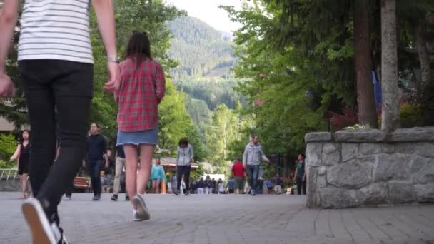 Whistler Village Roll Shot — Vídeo de Stock