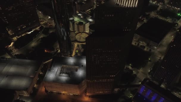 Questo Video Antenna Del Centro Houston Notte Questo Video Stato — Video Stock