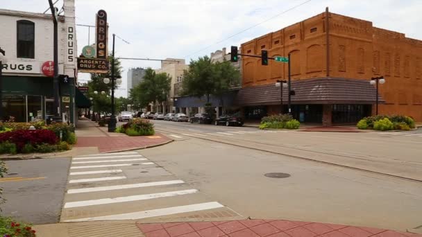 Ciche Śródmieścia Ulicy North Little Rock Arkansas — Wideo stockowe