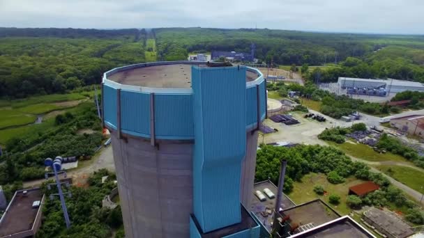 Shoreham Nuclear Power Plant Disommissioned Abandoned 1994 Shoreham — стоковое видео
