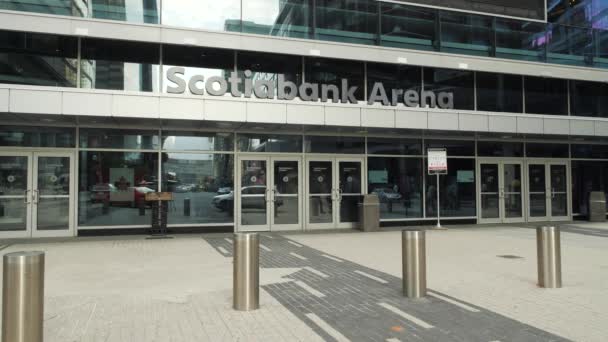 Entrada Frontal Del Scotiabank Arena Anteriormente Air Canada Centre Centro — Vídeos de Stock