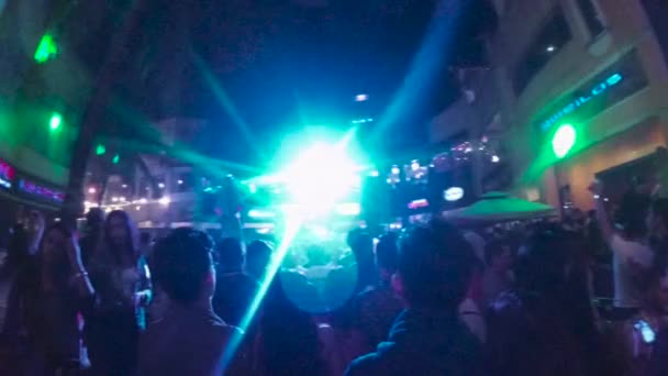 Ballando Musica Dal Vivo Festeggiare Capodanno Girato Eastwood City Filippine — Video Stock