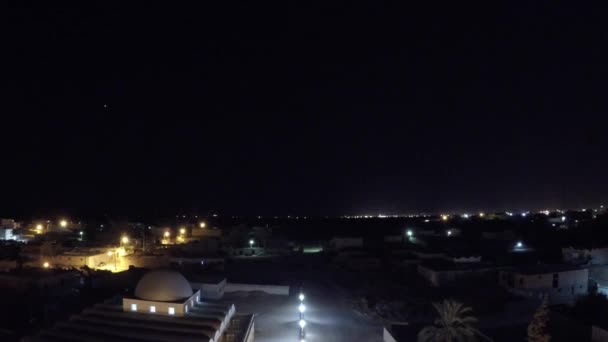 突尼斯的一个国家的时间从夜晚到日出的变化 — 图库视频影像