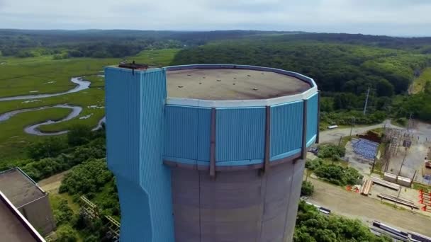 Central Nuclear Shoreham Desmantelada Abandonada 1994 Shoreham — Vídeo de stock