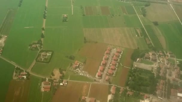 Filmagem Aérea Campo Italiano Terras Agrícolas 000 Pés 1080P — Vídeo de Stock