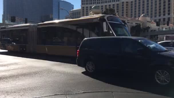 Las Vegas Strip Time Lapse Flamingo Las Vegas Blvd Intersección — Vídeos de Stock