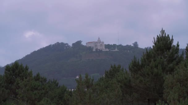 Chiesa Sulla Collina Viana Castelo Portogallo — Video Stock