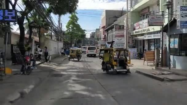 Jeepney Puerto Hotel Boracay Filipinas — Vídeo de stock