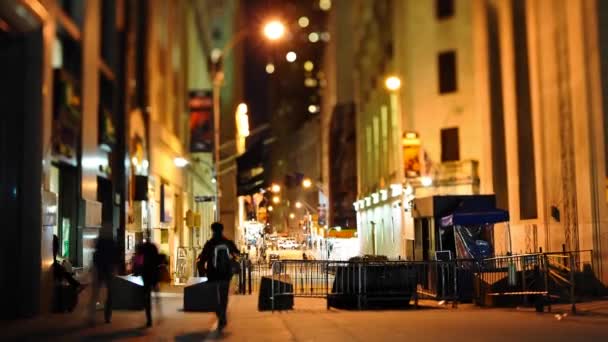 Mensen Lopen Snel Muurstraat — Stockvideo