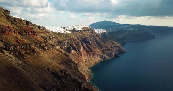 Santorini Grecia Skyline — Vídeos de Stock