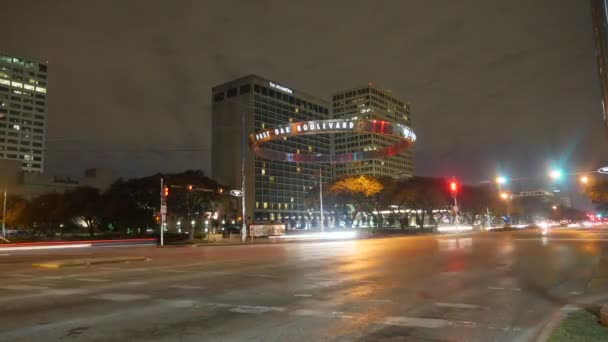 Este Vídeo Uma Timelapse Carros Tráfego Área Galleria Mall Houston — Vídeo de Stock