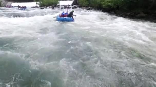 Rafting Bílé Vodě Tennessee — Stock video