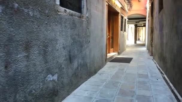 意大利威尼斯的巷道 — 图库视频影像