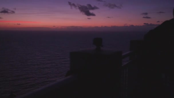 Tiro Câmera Gravação Hawaii Sunrise Farol Makapuu — Vídeo de Stock