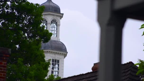 Pohled Starou Historickou Věž — Stock video