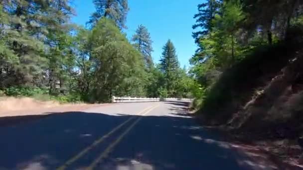 Första Person Syn Vägen Genom Columbia River Gorge — Stockvideo