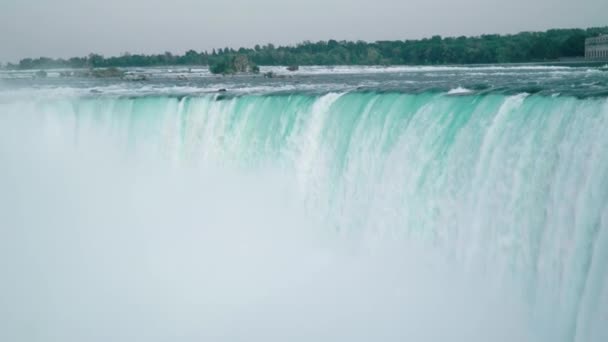 Kanadische Seite Der Niagarafälle — Stockvideo