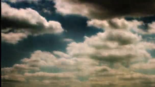 Timelapse Cumulus Clouds Sunny Day — Stock Video