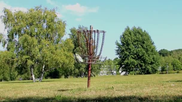 Disc Golf Savela Freestylepark Mooi Gezegd — Stockvideo