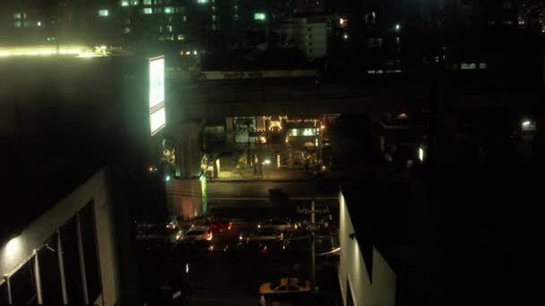 Timelapse Tilt Night Day Urban Scene Bangkok Tailandia — Vídeos de Stock