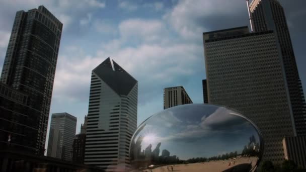 Timelapse Bean Cloud Gate Chicago Illinois — Stock video