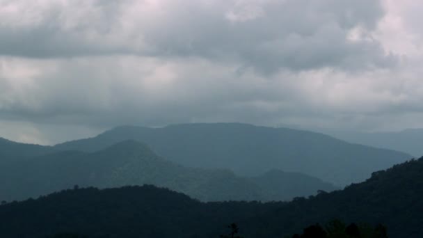 Timelapse Van Heuvelachtig Landschap Cameron Highlands Maleisië — Stockvideo