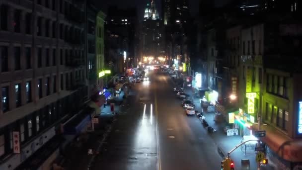 Timelapse Tilt Chinatown Traffic Manhattan Nueva York — Vídeos de Stock
