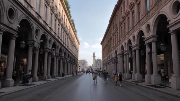 Turin Ist Eine Schöne Stadt Norden Italiens Wenn Sie Durch — Stockvideo