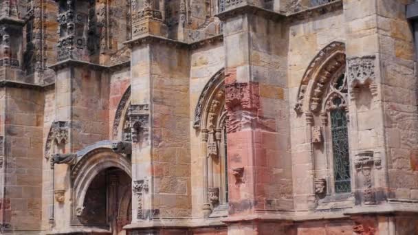 Rosslyn Chapel Aus Dem Vinci Code Film Bei Edinburgh Schottland — Stockvideo