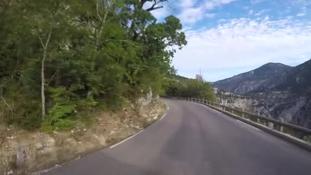 Conduciendo Través Del Valle Del Barranco Del Verdon — Vídeos de Stock